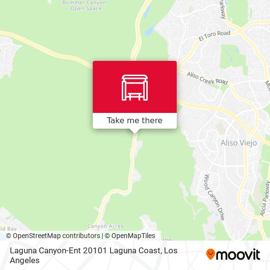 Laguna Canyon-Ent 20101 Laguna Coast map