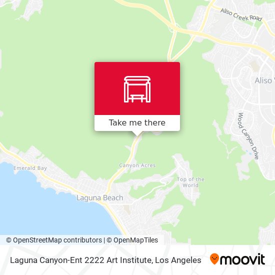 Laguna Canyon-Ent 2222 Art Institute map