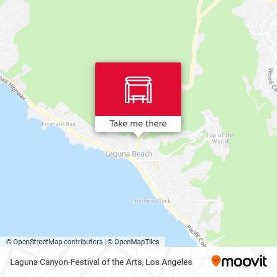 Laguna Canyon-Festival of the Arts map