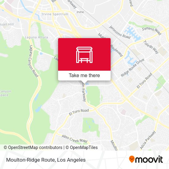 Mapa de Moulton-Ridge Route