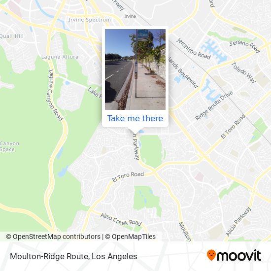 Mapa de Moulton-Ridge Route