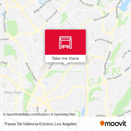 Paseo De Valencia-Ericson map