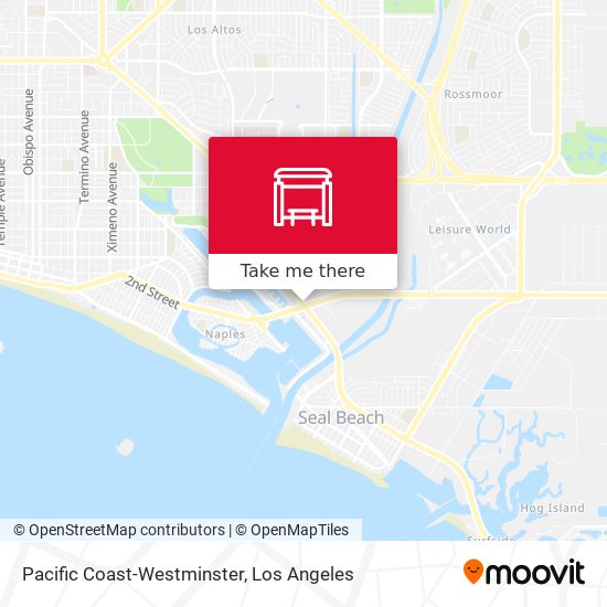 Pacific Coast-Westminster map