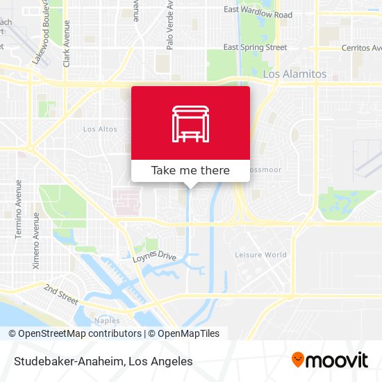 Studebaker-Anaheim map