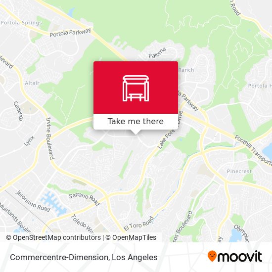 Mapa de Commercentre-Dimension