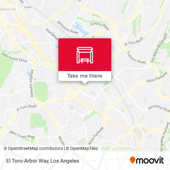 El Toro-Arbor Way map