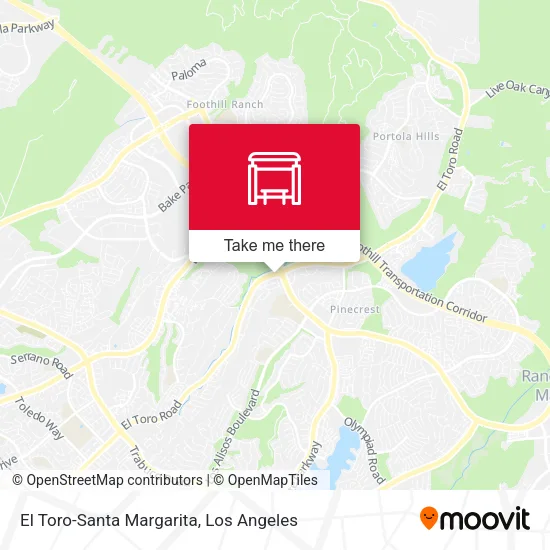 El Toro-Santa Margarita map