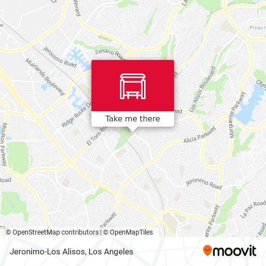 Jeronimo-Los Alisos map