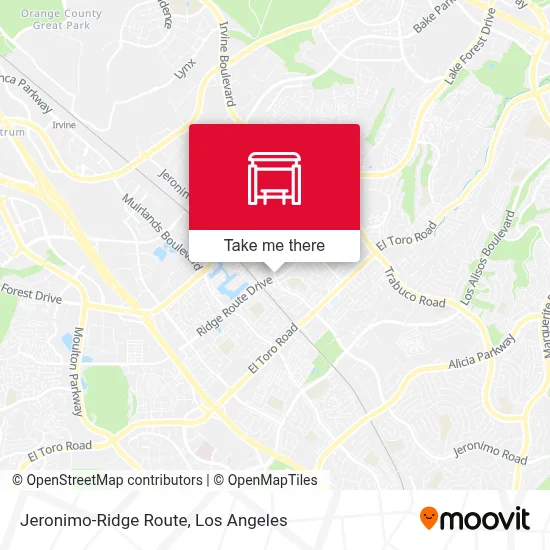 Jeronimo-Ridge Route map