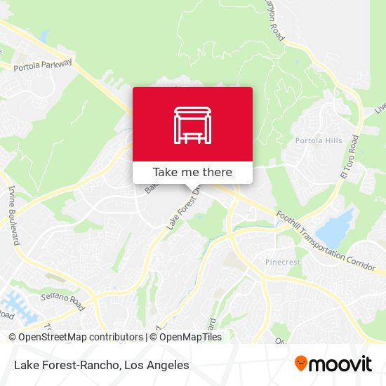 Lake Forest-Rancho map