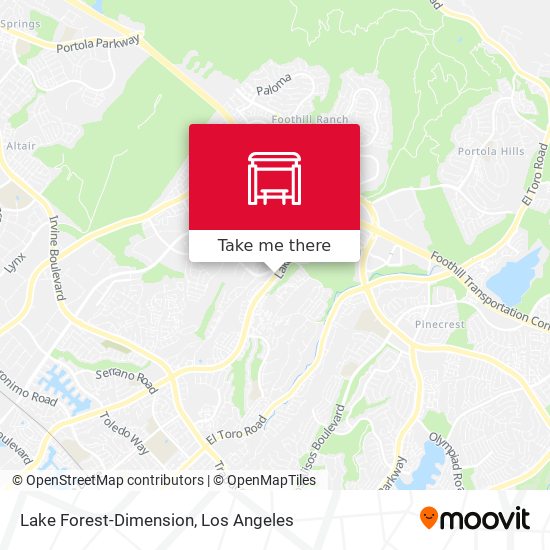 Lake Forest-Dimension map