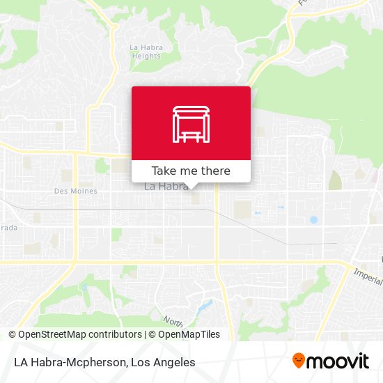 LA Habra-Mcpherson map