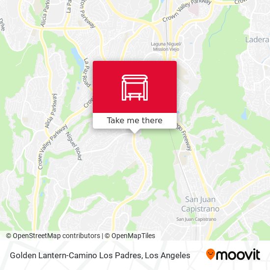 Golden Lantern-Camino Los Padres map