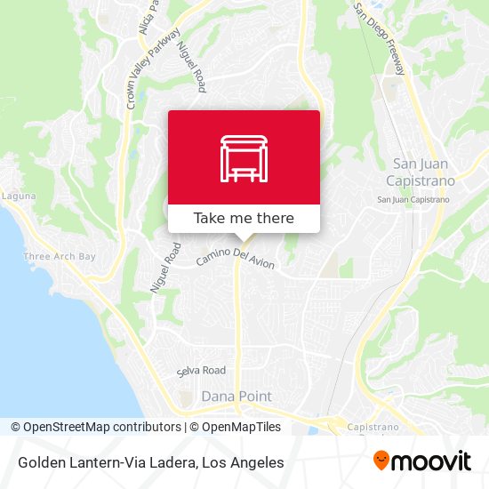 Golden Lantern-Via Ladera map