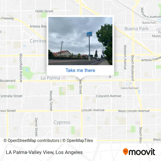 LA Palma-Valley View map