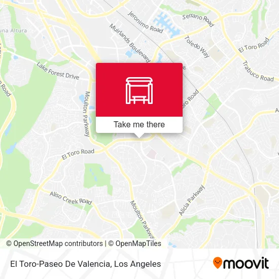 El Toro-Paseo De Valencia map