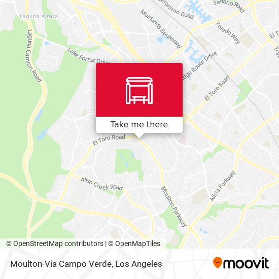 Moulton-Via Campo Verde map