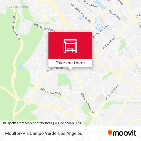 Moulton-Via Campo Verde map