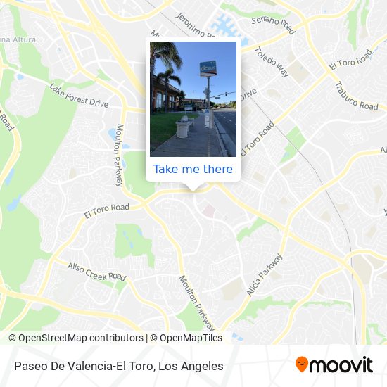 Paseo De Valencia-El Toro map