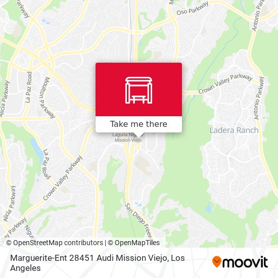 Mapa de Marguerite-Ent 28451 Audi Mission Viejo