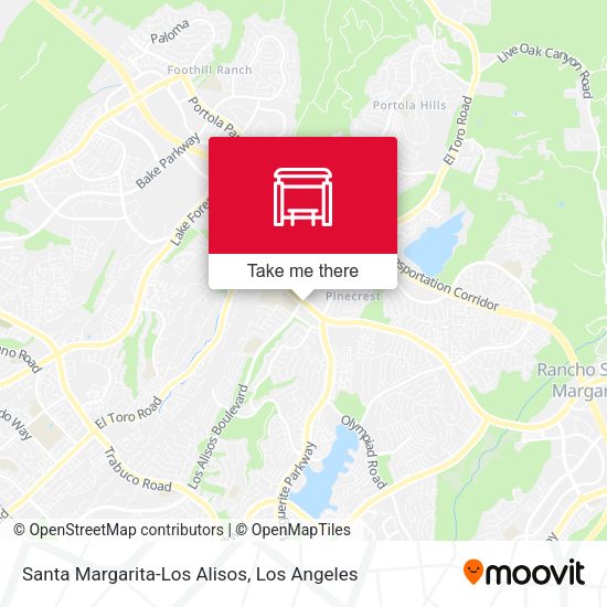 Santa Margarita-Los Alisos map
