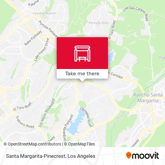 Mapa de Santa Margarita-Pinecrest