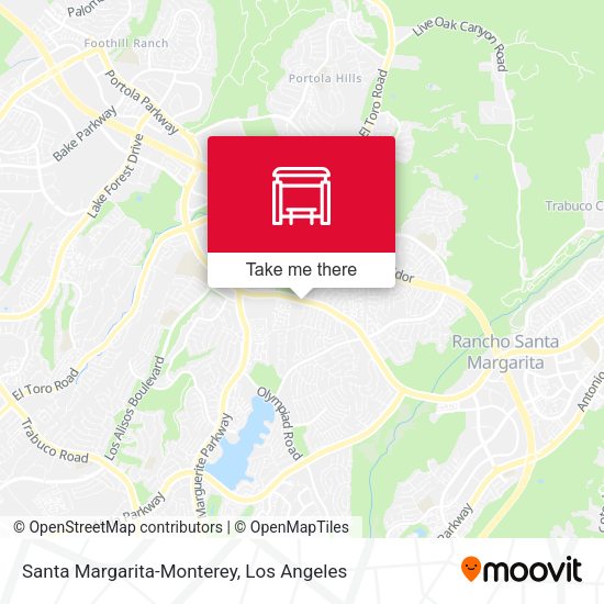 Santa Margarita-Monterey map