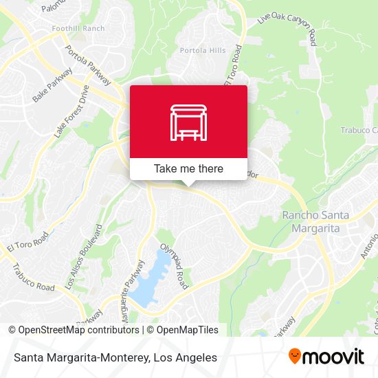 Santa Margarita-Monterey map