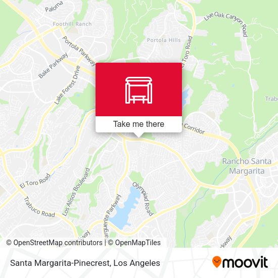 Mapa de Santa Margarita-Pinecrest