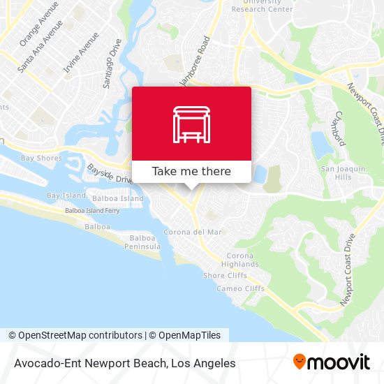 Mapa de Avocado-Ent Newport Beach