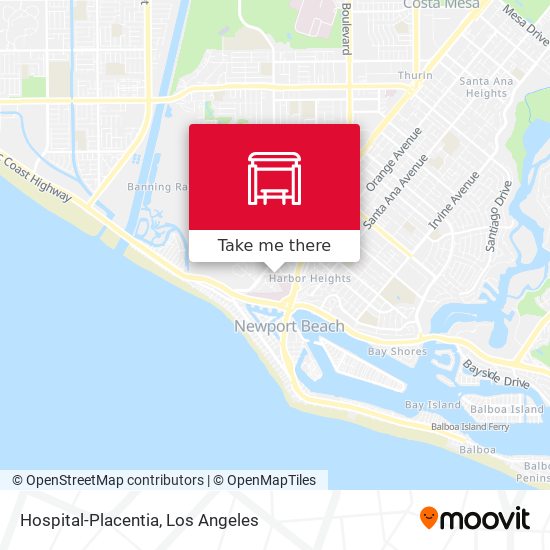 Hospital-Placentia map