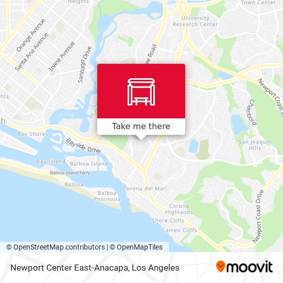 Newport Center East-Anacapa map