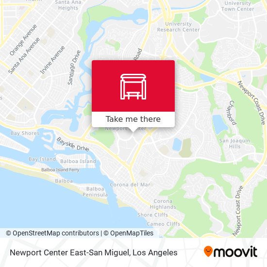 Newport Center East-San Miguel map