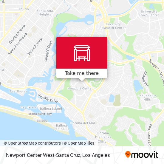 Newport Center West-Santa Cruz map