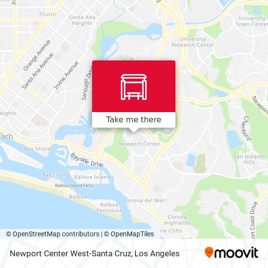 Newport Center West-Santa Cruz map