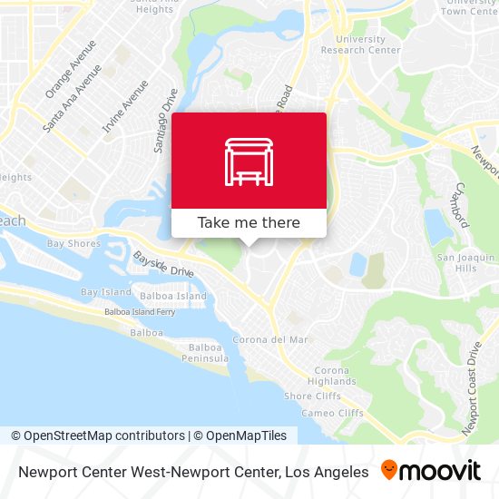 Mapa de Newport Center West-Newport Center