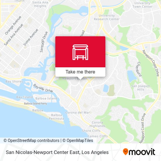 San Nicolas-Newport Center East map