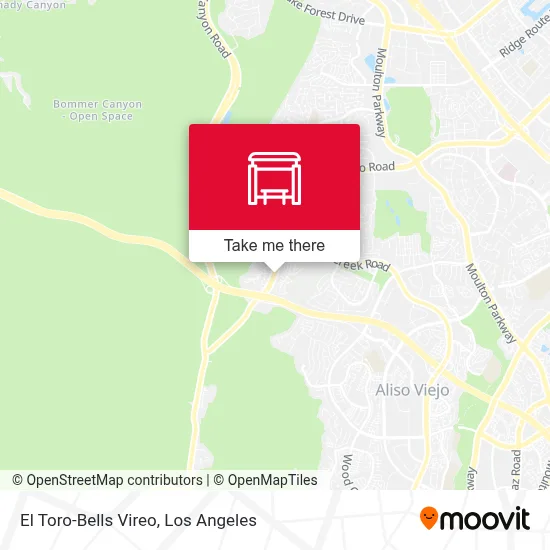 El Toro-Bells Vireo map
