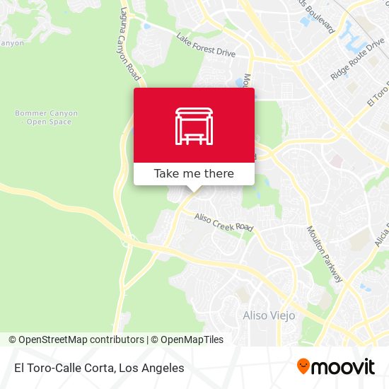 El Toro-Calle Corta map