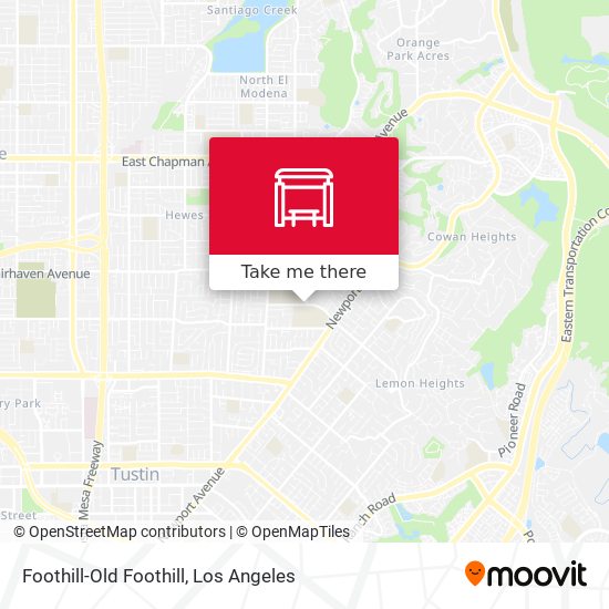 Mapa de Foothill-Old Foothill