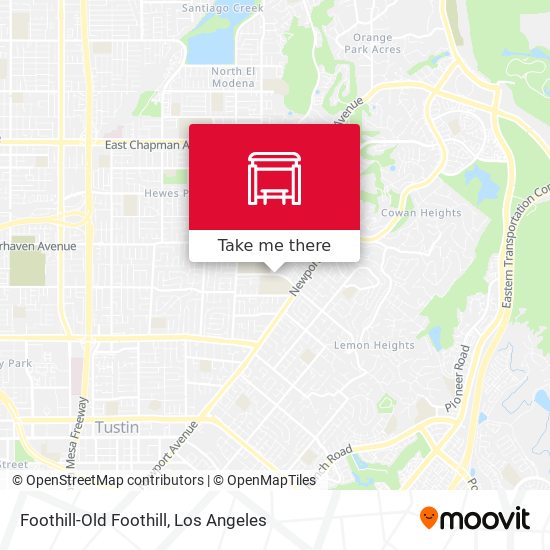 Mapa de Foothill-Old Foothill