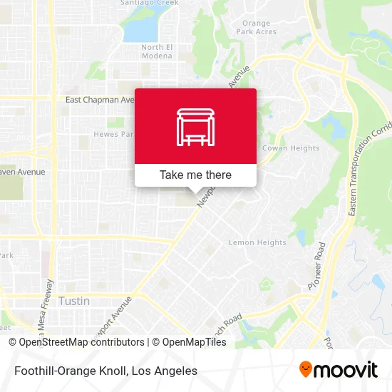 Foothill-Orange Knoll map