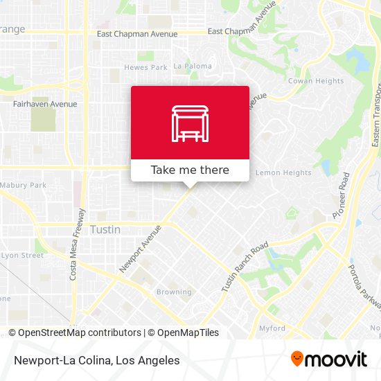 Mapa de Newport-La Colina