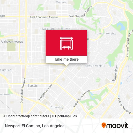 Newport-El Camino map