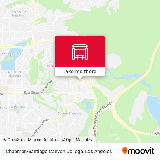 Chapman-Santiago Canyon College map