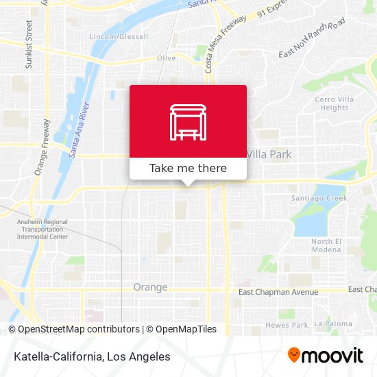 Mapa de Katella-California