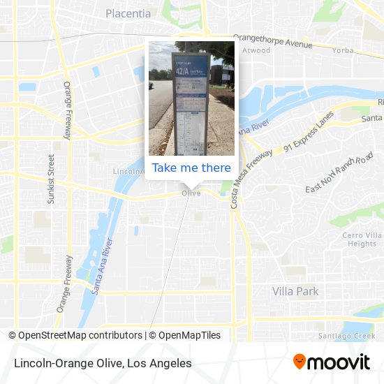Mapa de Lincoln-Orange Olive