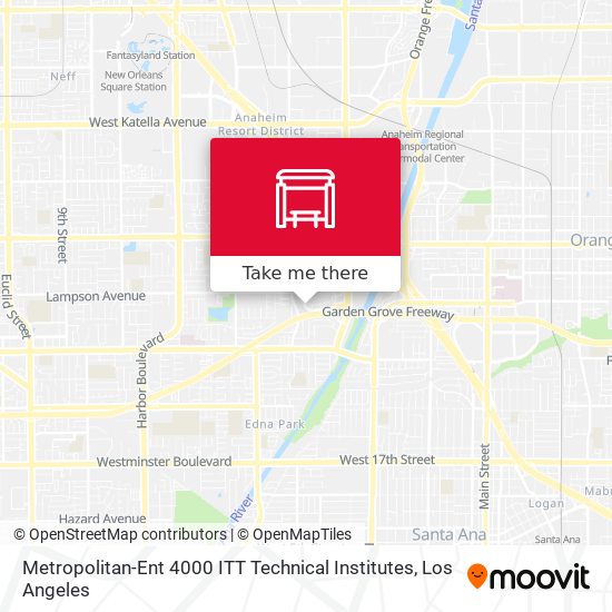 Metropolitan-Ent 4000 ITT Technical Institutes map