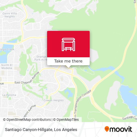 Santiago Canyon-Hillgate map