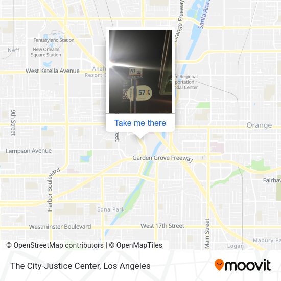 The City-Justice Center map